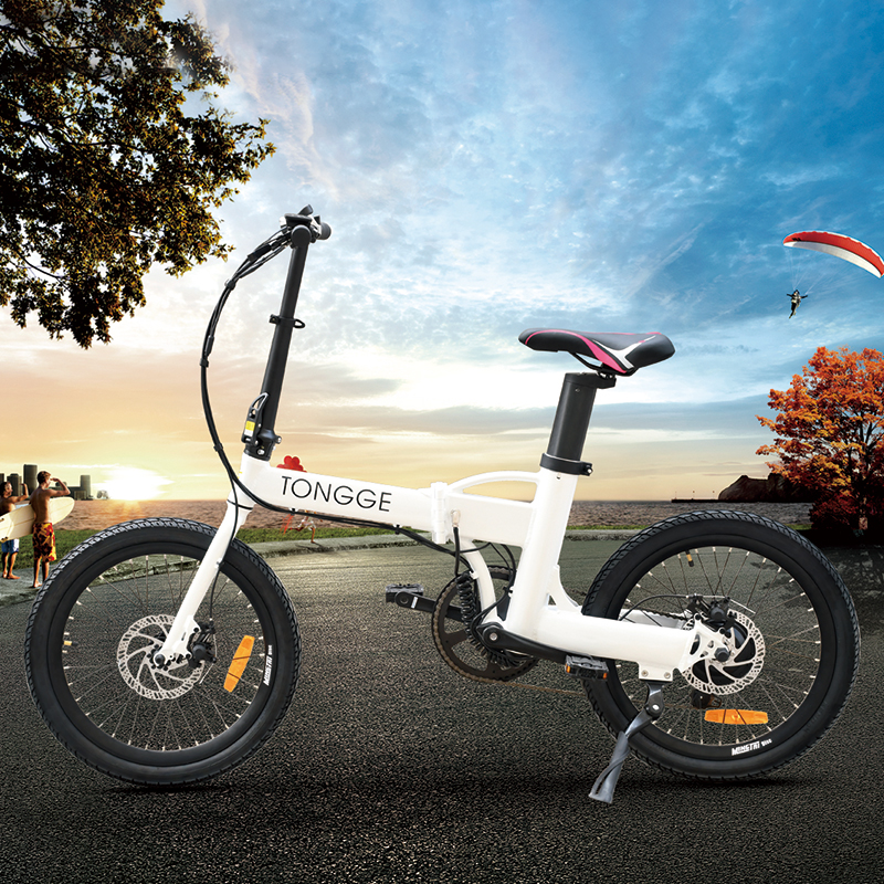 TG-F002 锂电代步车电动自行车可折叠20寸自行车